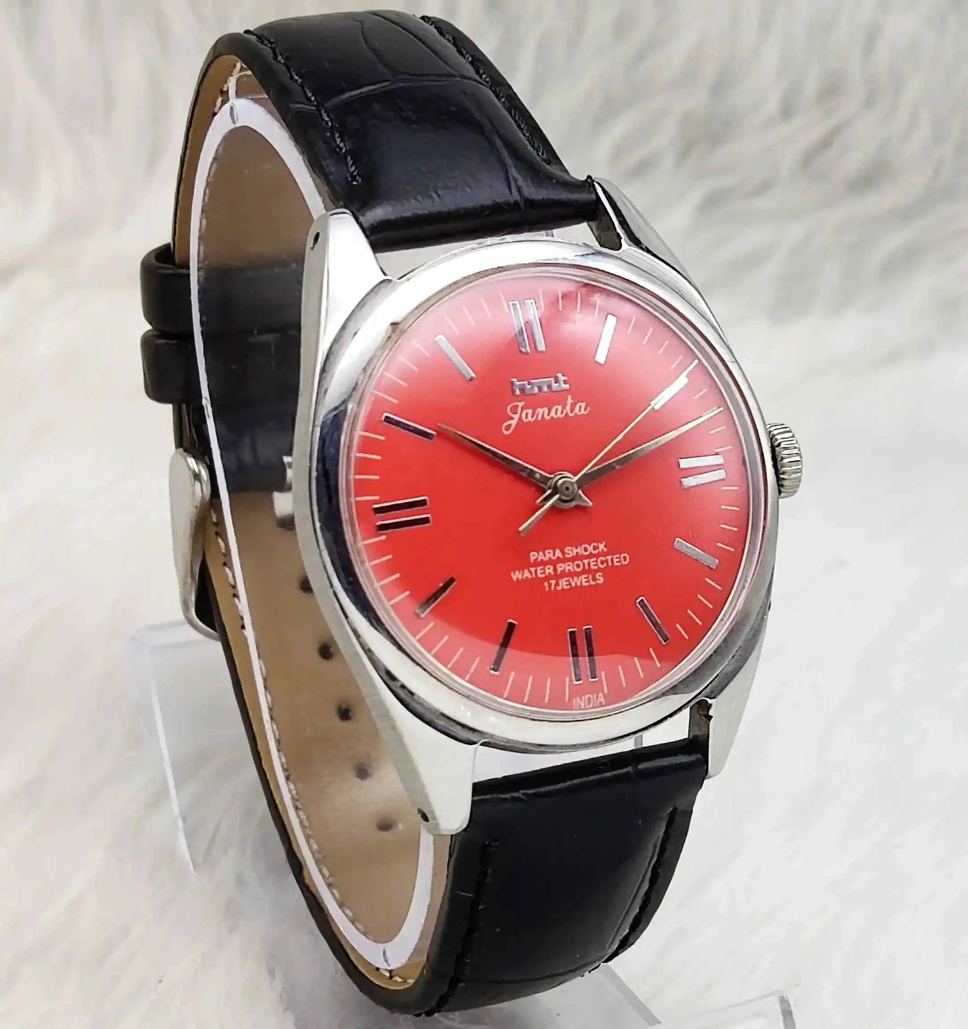 HMT Janata Reddish Dail Handwinding Movement 17 Jewels 0231