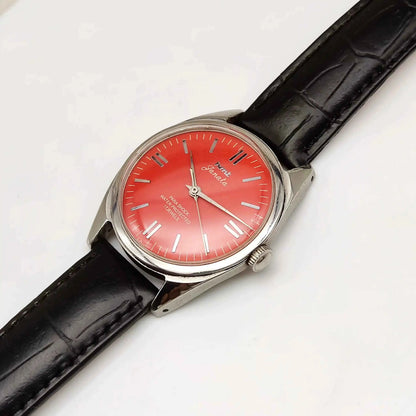 HMT Janata Reddish Dail Handwinding Movement 17 Jewels 0231
