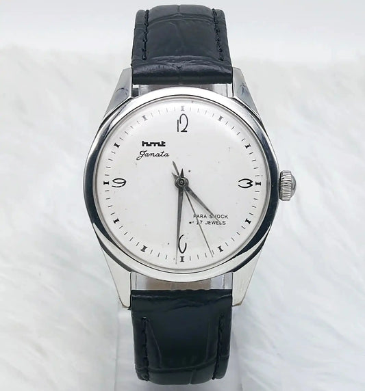 HMT Janata White Dial(Original Paint) 17 Jewels Handwinding Men's Watch Discover-Diamonds Physical