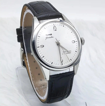 HMT Janata White Dial(Original Paint) 17 Jewels Handwinding Men's Watch Discover-Diamonds Physical