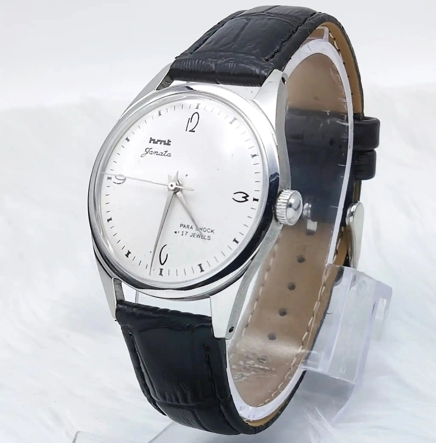 HMT Janata White Dial(Original Paint) 17 Jewels Handwinding Men's Watch Discover-Diamonds Physical