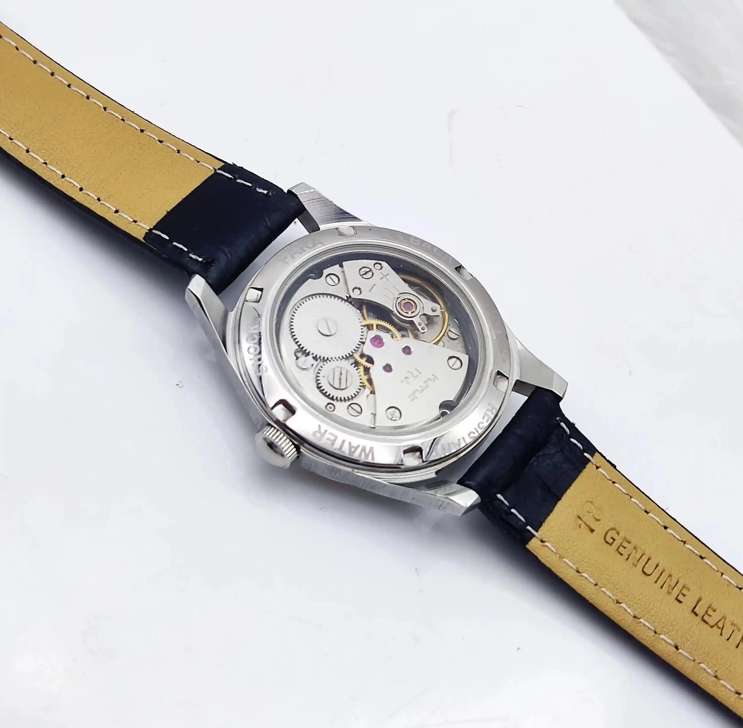 HMT Janata Yellow Handwinding Para Shock 17 Jewels