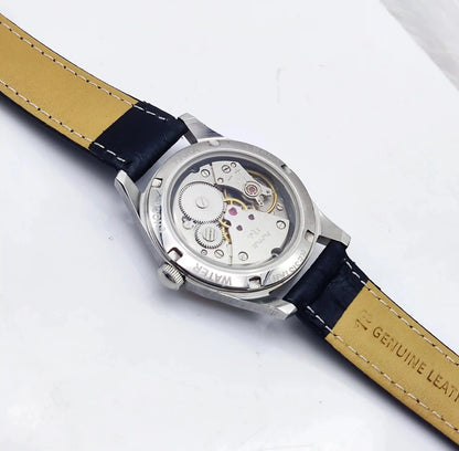 HMT Janata Yellow Handwinding Para Shock 17 Jewels