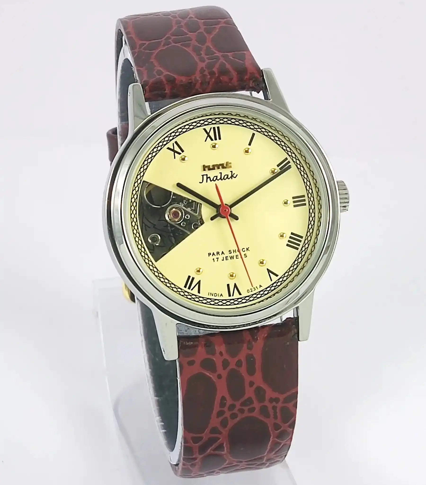 HMT Jhalak Para Shock 17 Jewels Cream Color Dial Mechanical Handwinding 0231A Discover-Diamonds