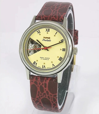 HMT Jhalak Para Shock 17 Jewels Cream Color Dial Mechanical Handwinding 0231A Discover-Diamonds