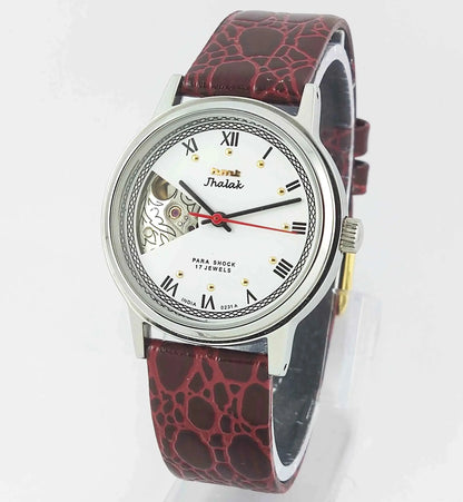 HMT Jhalak Skeletion White Dial Para Shock 17 Jewels Men's Wrist Watch Discover-Diamonds