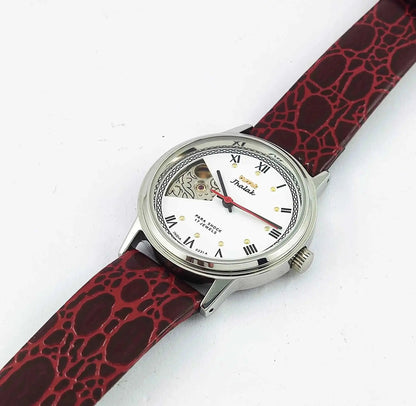 HMT Jhalak Skeletion White Dial Para Shock 17 Jewels Men's Wrist Watch Discover-Diamonds