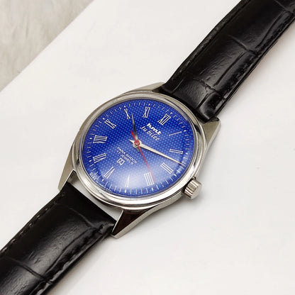 HMT Jubilee 17 Jewels Blue Dial Roman Indices Handwinding