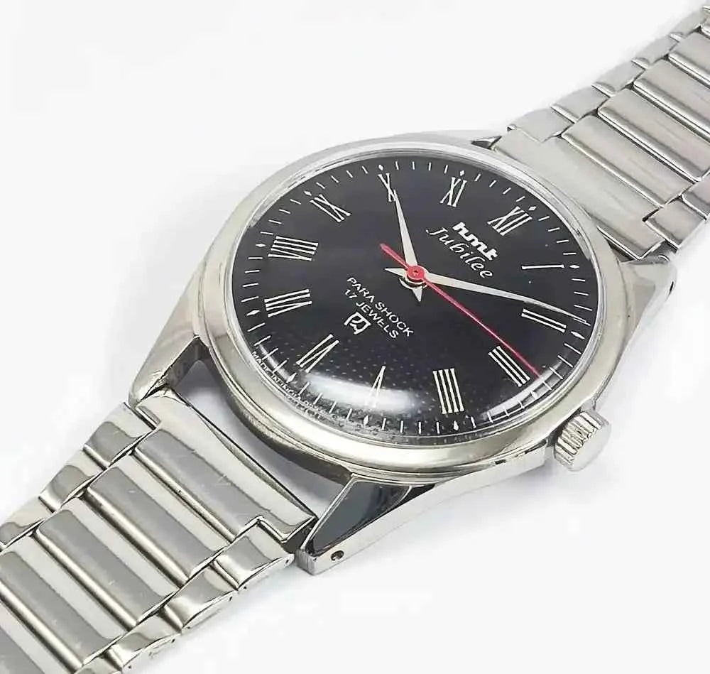 HMT Jubilee Dial 17 Jewels Para Shock Roman Dial Handwinding Watch 0231