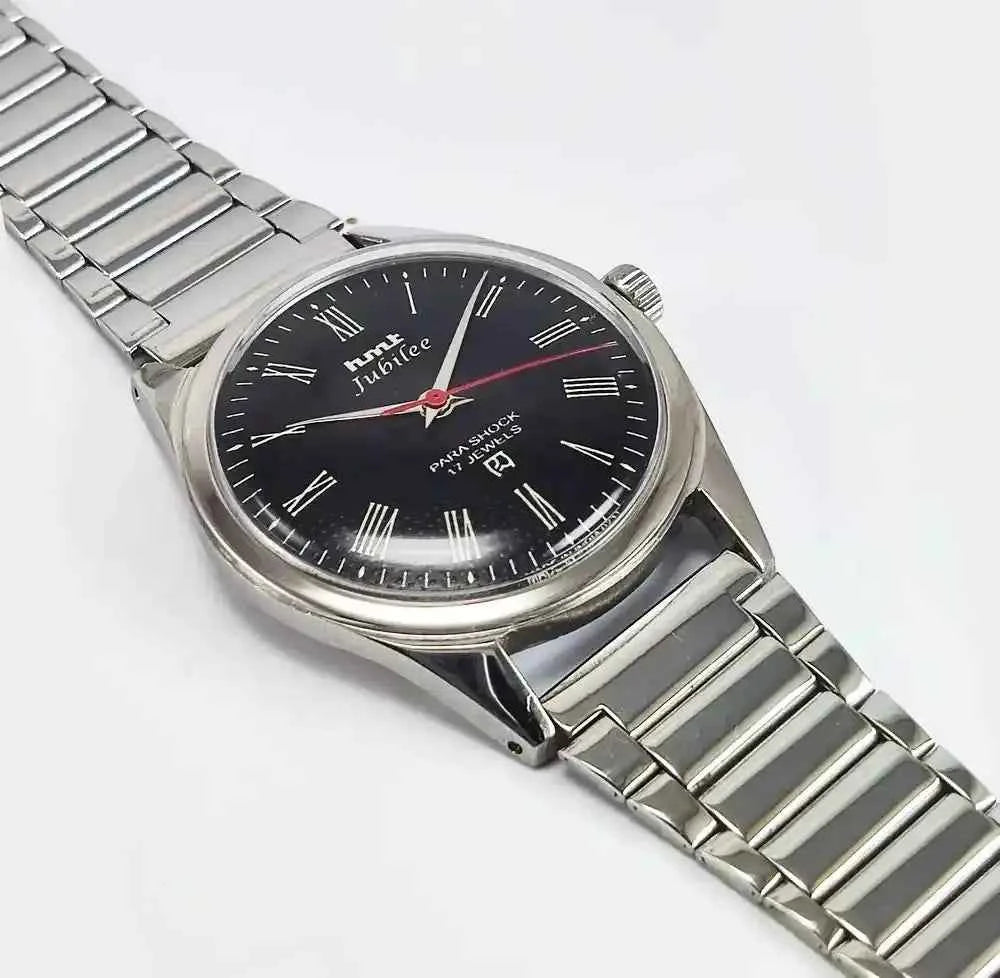 HMT Jubilee Dial 17 Jewels Para Shock Roman Dial Handwinding Watch 0231