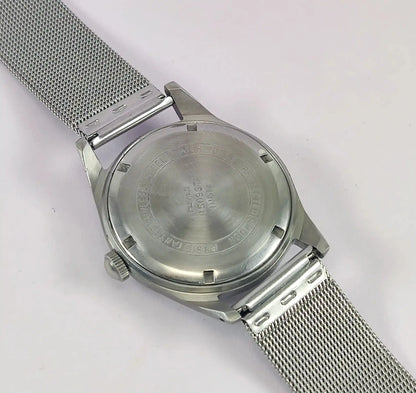 HMT Jubilee Para Shock 17 Jewels Silver Dial Handwinding Watch Discover-Diamonds