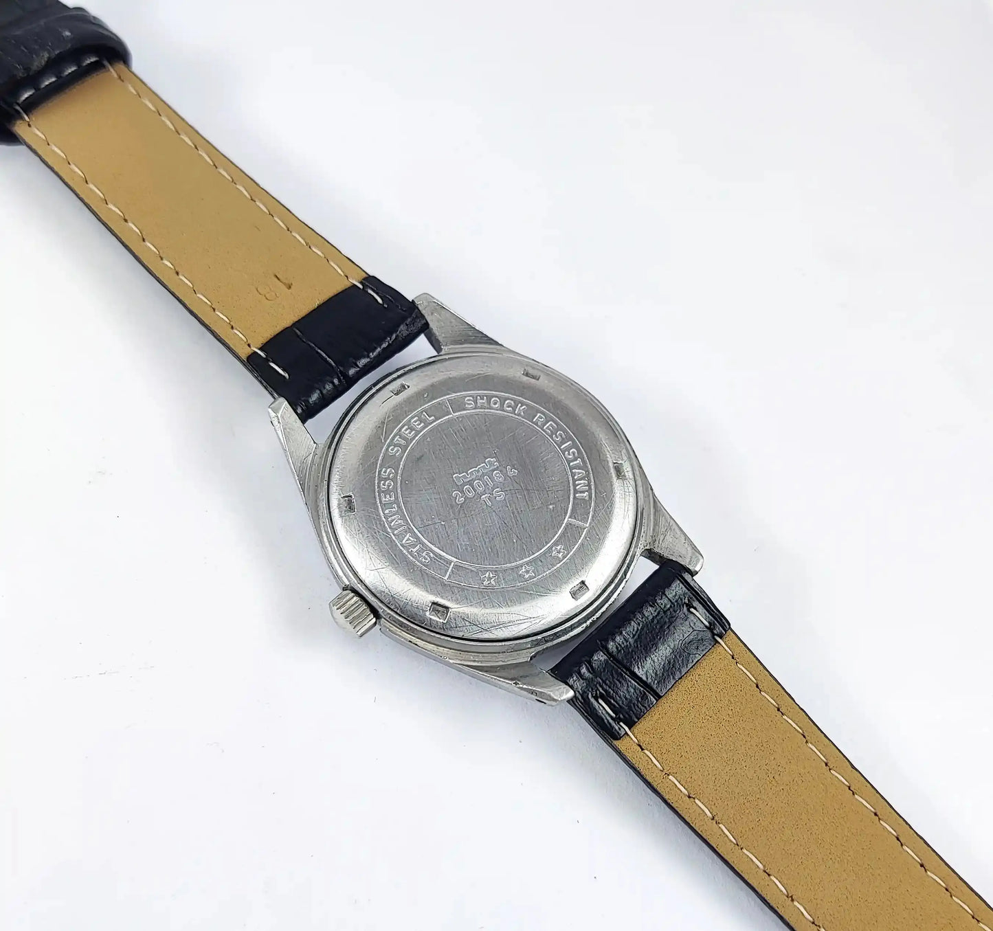 HMT Jubilee Para Shock 17 Jewels White Dial Mechanical Handwinding Discover-Diamonds Physical