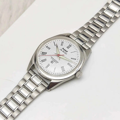 HMT Jubilee Para Shock 17 Jewels White Dial Roman Indices Handwinding Men's Watch
