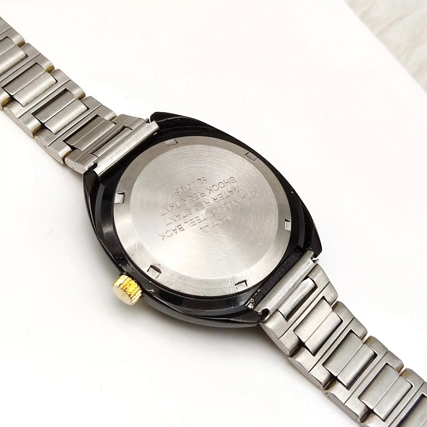 HMT Kanchan 21 Jewels Golden Dial Day Date Feature Automatic