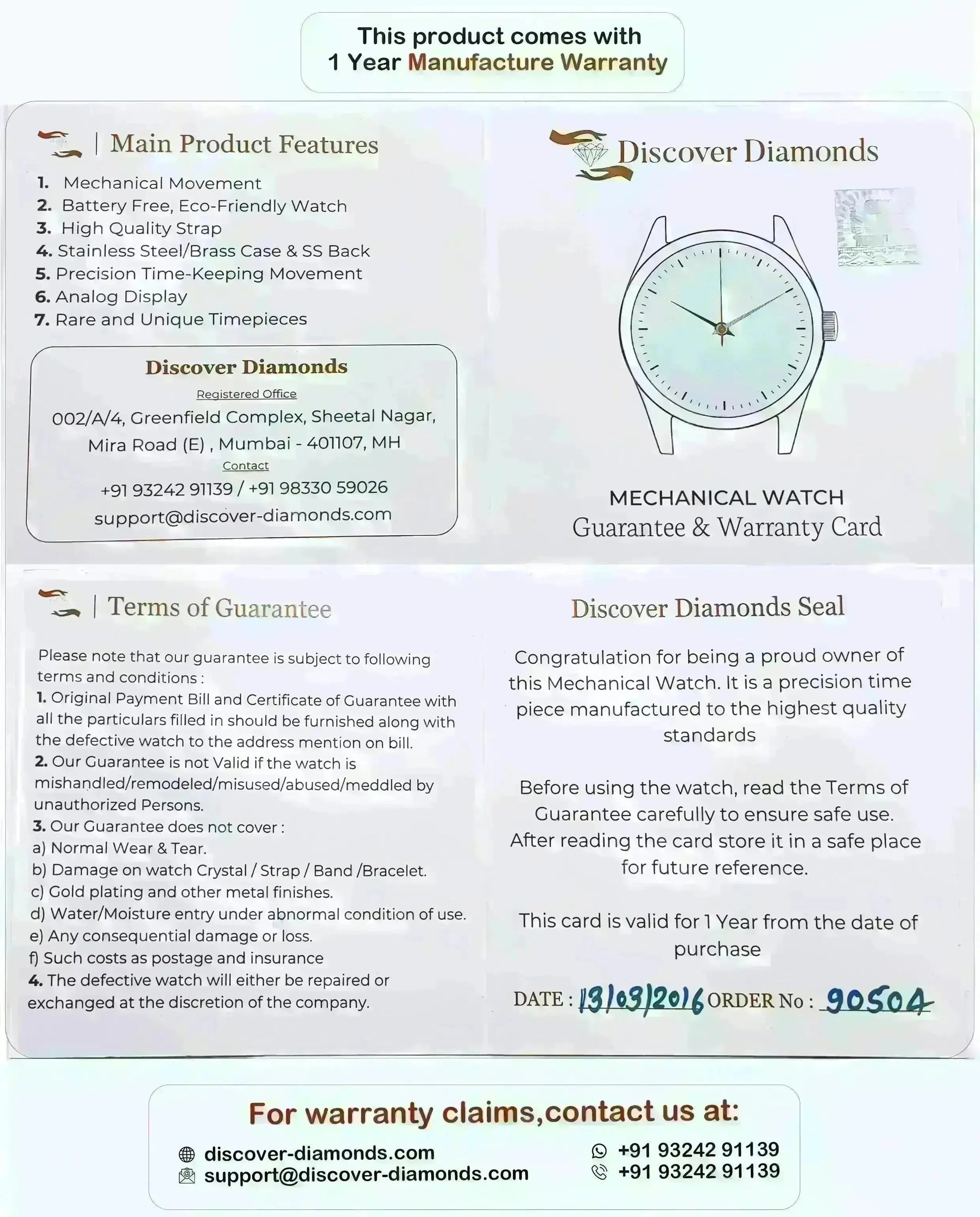 HMT Janata English Numerals Black Dial Para Shock 17 Jewels Mechanical Handwinding - Discover-Diamonds