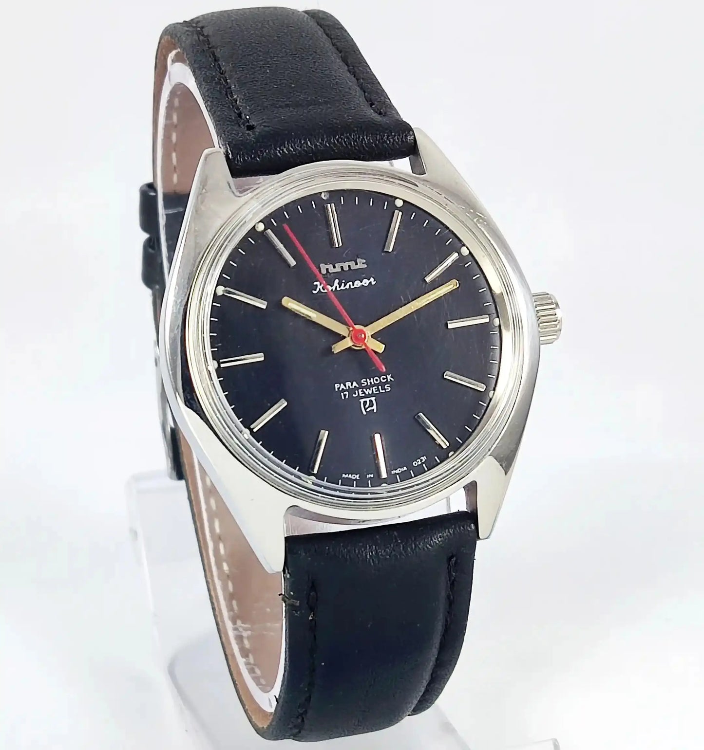 HMT Kohinoor 17 Jewels Black Dial Handwinding Discover-Diamonds Physical