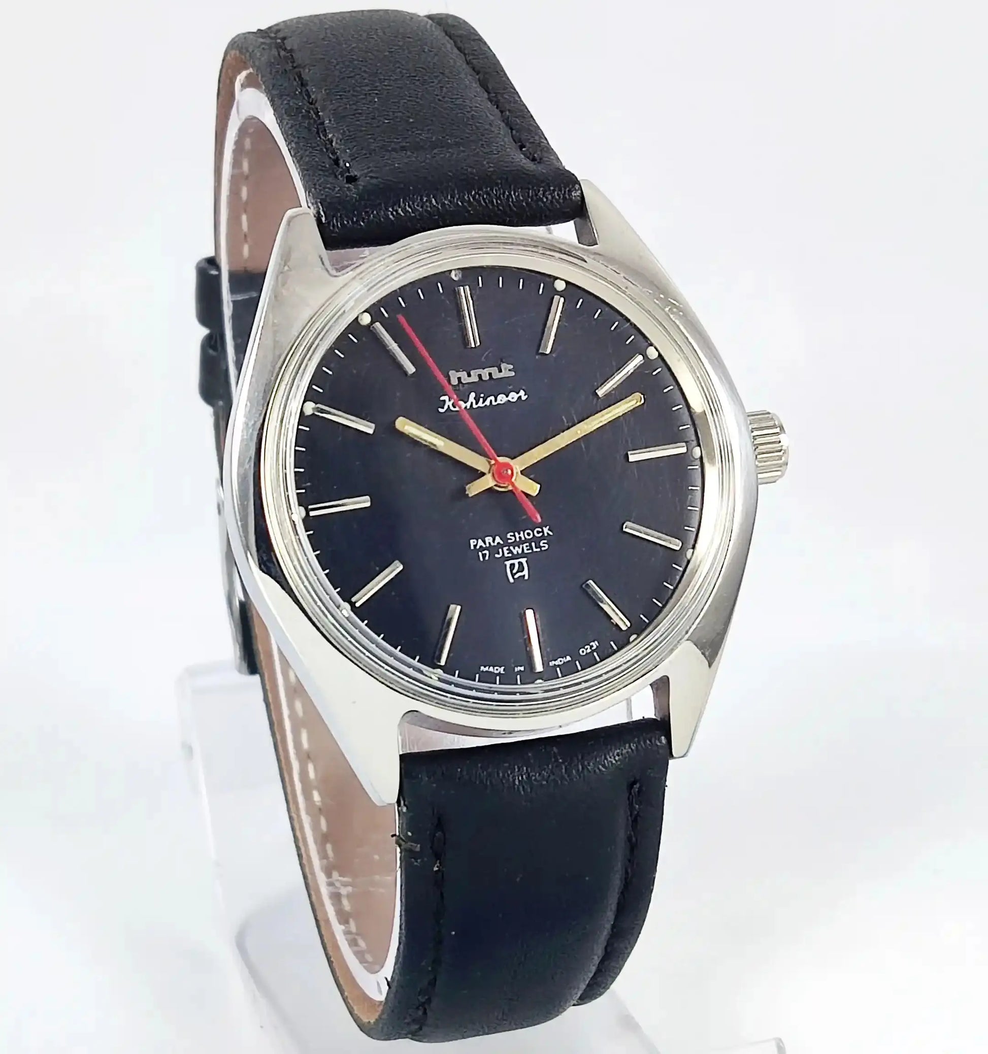 HMT Kohinoor 17 Jewels Black Dial Handwinding Discover-Diamonds Physical