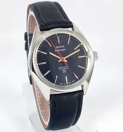 HMT Kohinoor 17 Jewels Black Dial Handwinding Discover-Diamonds Physical