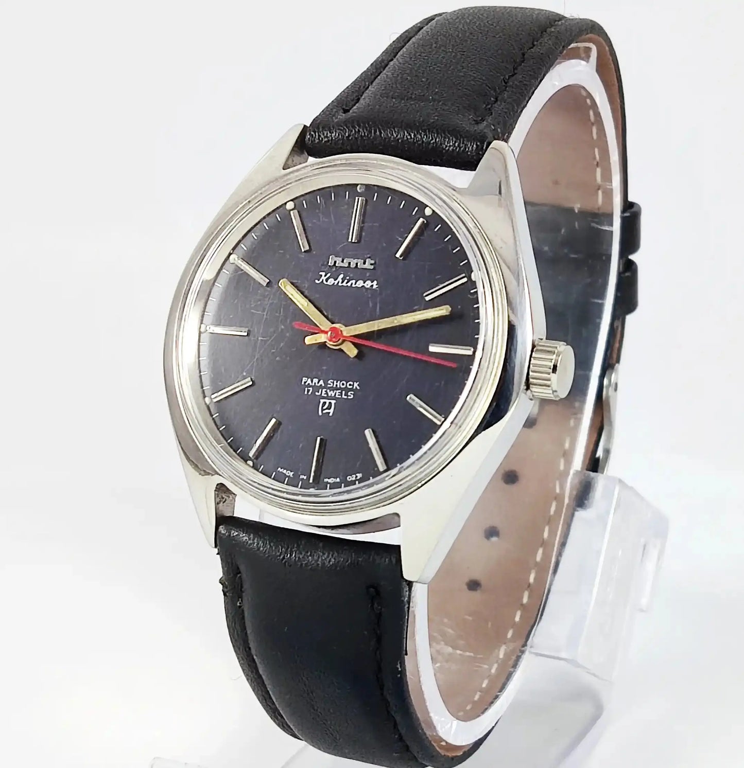 HMT Kohinoor 17 Jewels Black Dial Handwinding Discover-Diamonds Physical