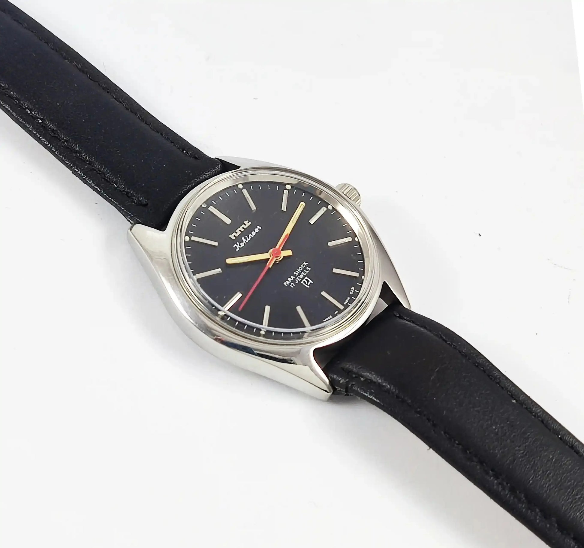 HMT Kohinoor 17 Jewels Black Dial Handwinding Discover-Diamonds Physical