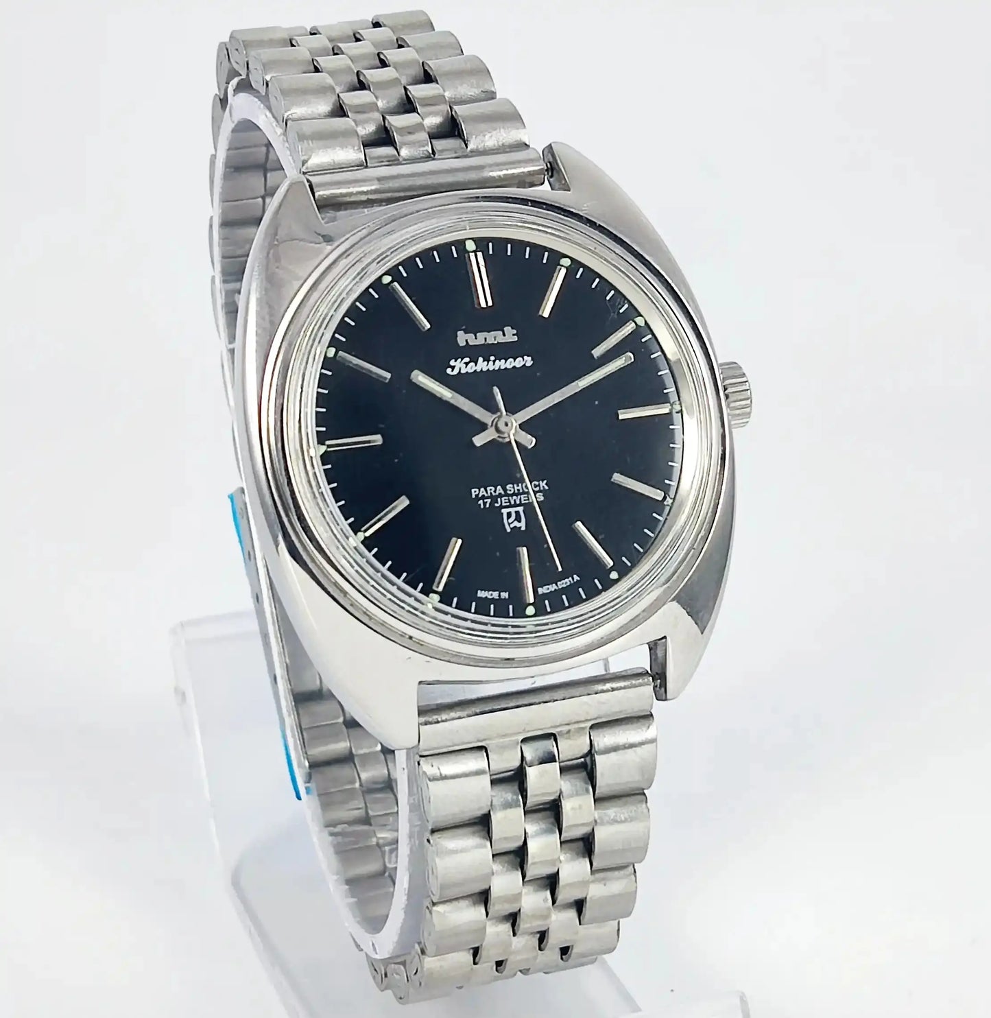 HMT Kohinoor 17 Jewels Black Dial Handwinding Discover-Diamonds Physical