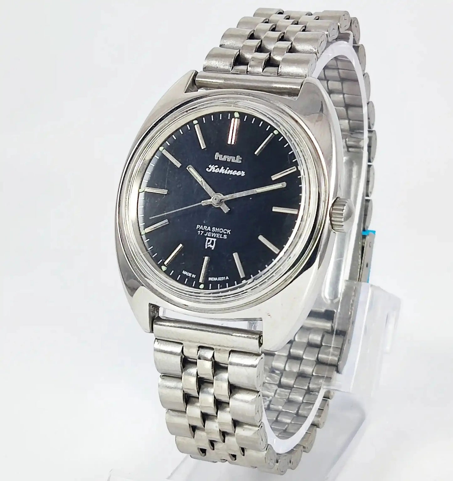 HMT Kohinoor 17 Jewels Black Dial Handwinding Discover-Diamonds Physical