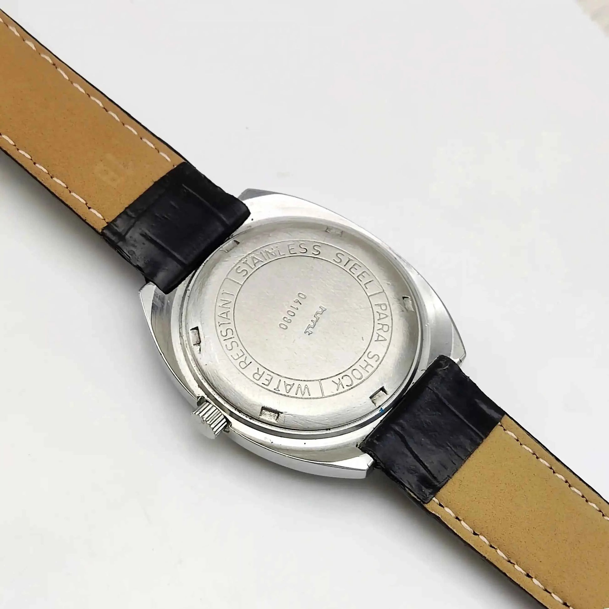 HMT Kohinoor 17 Jewels Black Dial Handwinding Stick Indices Watch