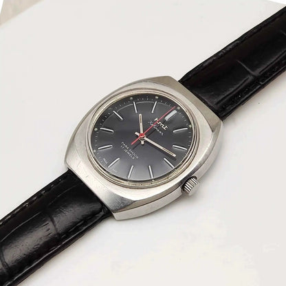 HMT Kohinoor 17 Jewels Black Dial Handwinding Stick Indices Watch