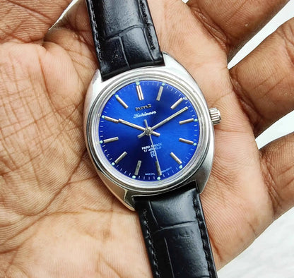 HMT Kohinoor 17 Jewels Blue Dial Handwinding Stick Indices 0231