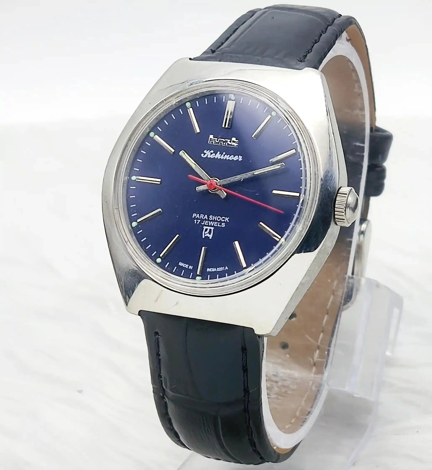 HMT Kohinoor 17 Jewels Handwinding Blue Dial