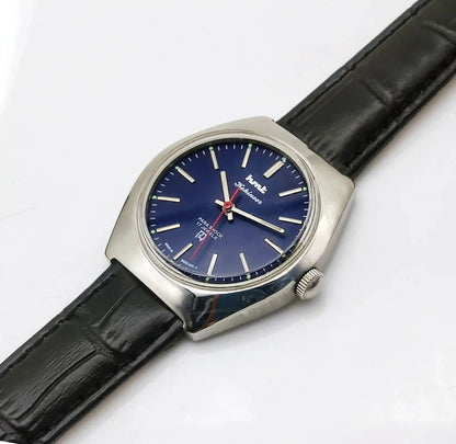 HMT Kohinoor 17 Jewels Handwinding Blue Dial