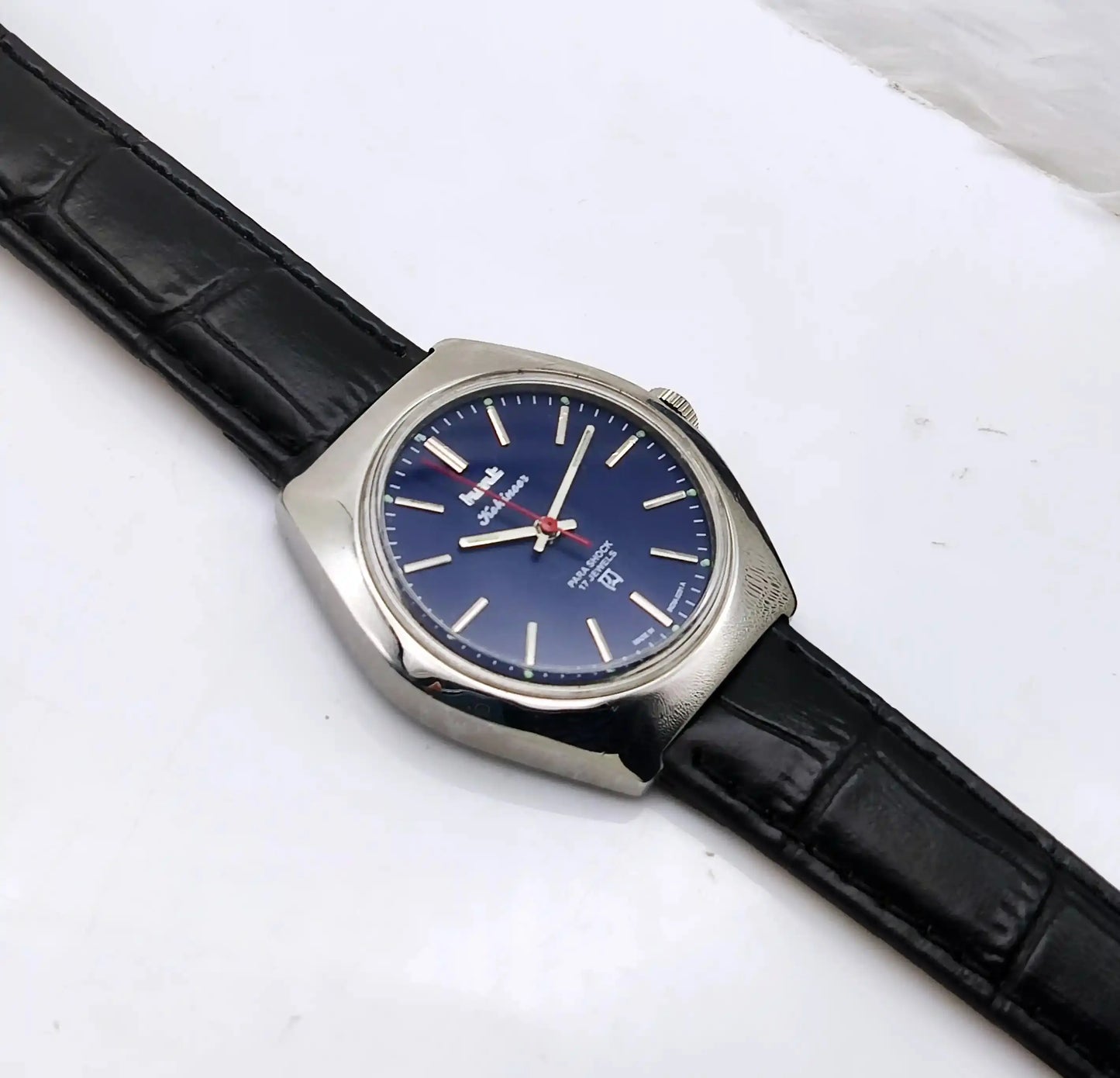 HMT Kohinoor 17 Jewels Handwinding Blue Dial