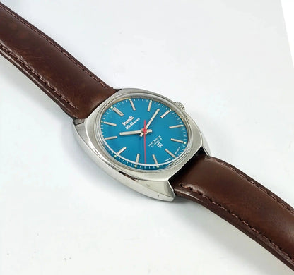 HMT Kohinoor 17 Jewels Peacock Blue Dial Handwinding Discover-Diamonds Physical