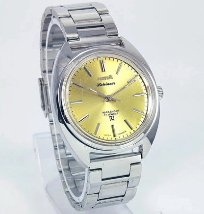 HMT Kohinoor 17 Jewels Peacock Goldnish Dial Handwinding Discover-Diamonds Physical