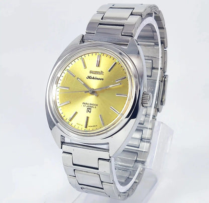 HMT Kohinoor 17 Jewels Peacock Goldnish Dial Handwinding Discover-Diamonds Physical