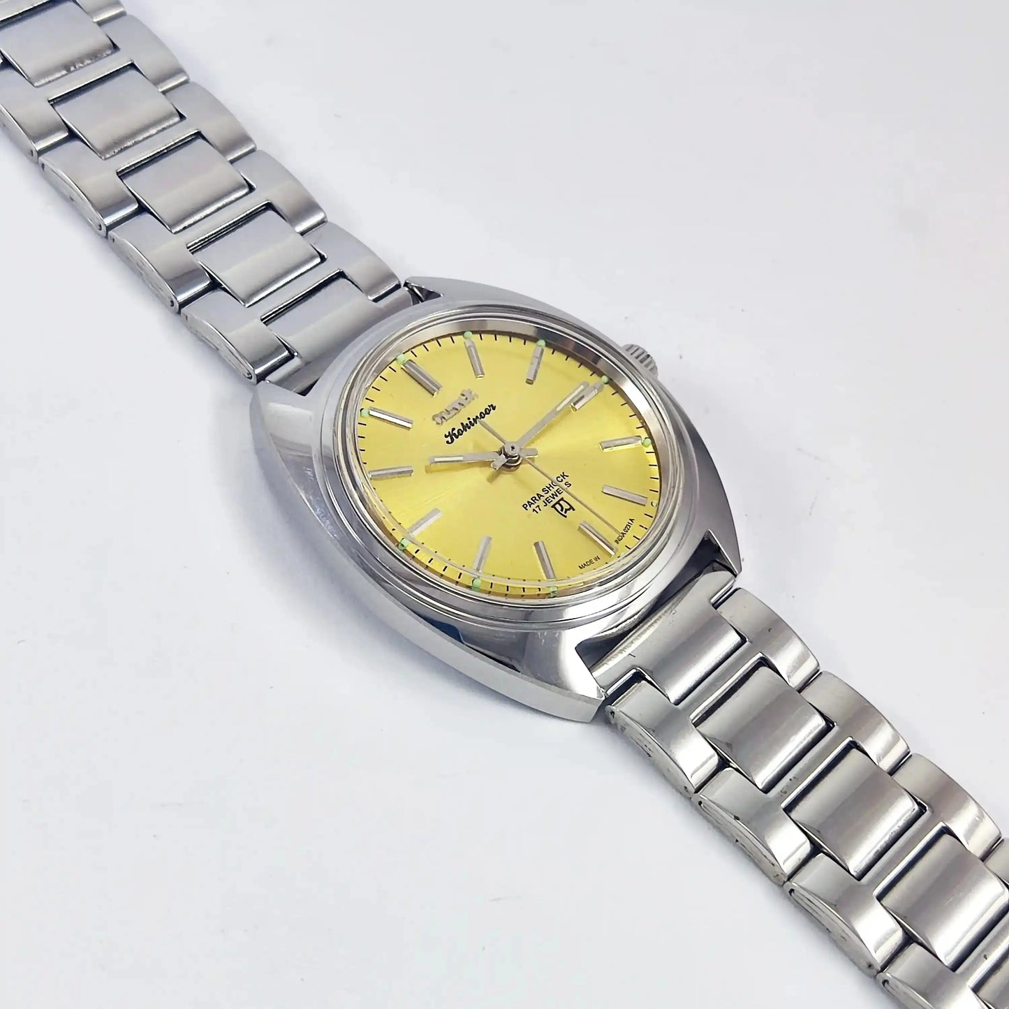 HMT Kohinoor 17 Jewels Peacock Goldnish Dial Handwinding Discover-Diamonds Physical