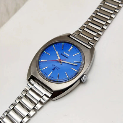 HMT Kohinoor 17 Jewels Stick Indices Sky Blue Dial Handwinding