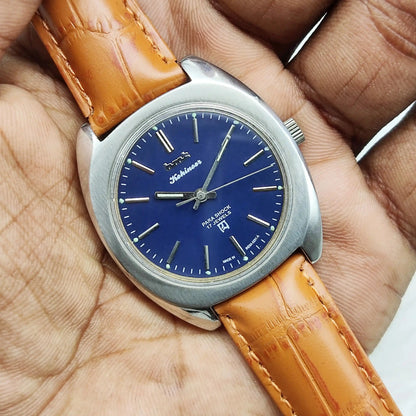 HMT Kohinoor Blue Dial Stick Indices 17 Jewels Handwinding
