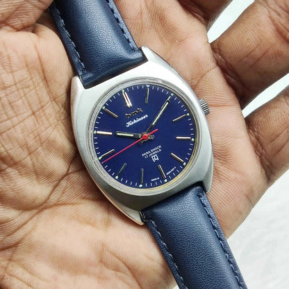 HMT Kohinoor Blue Stick Indices Dail 17 Jewels Handwindig