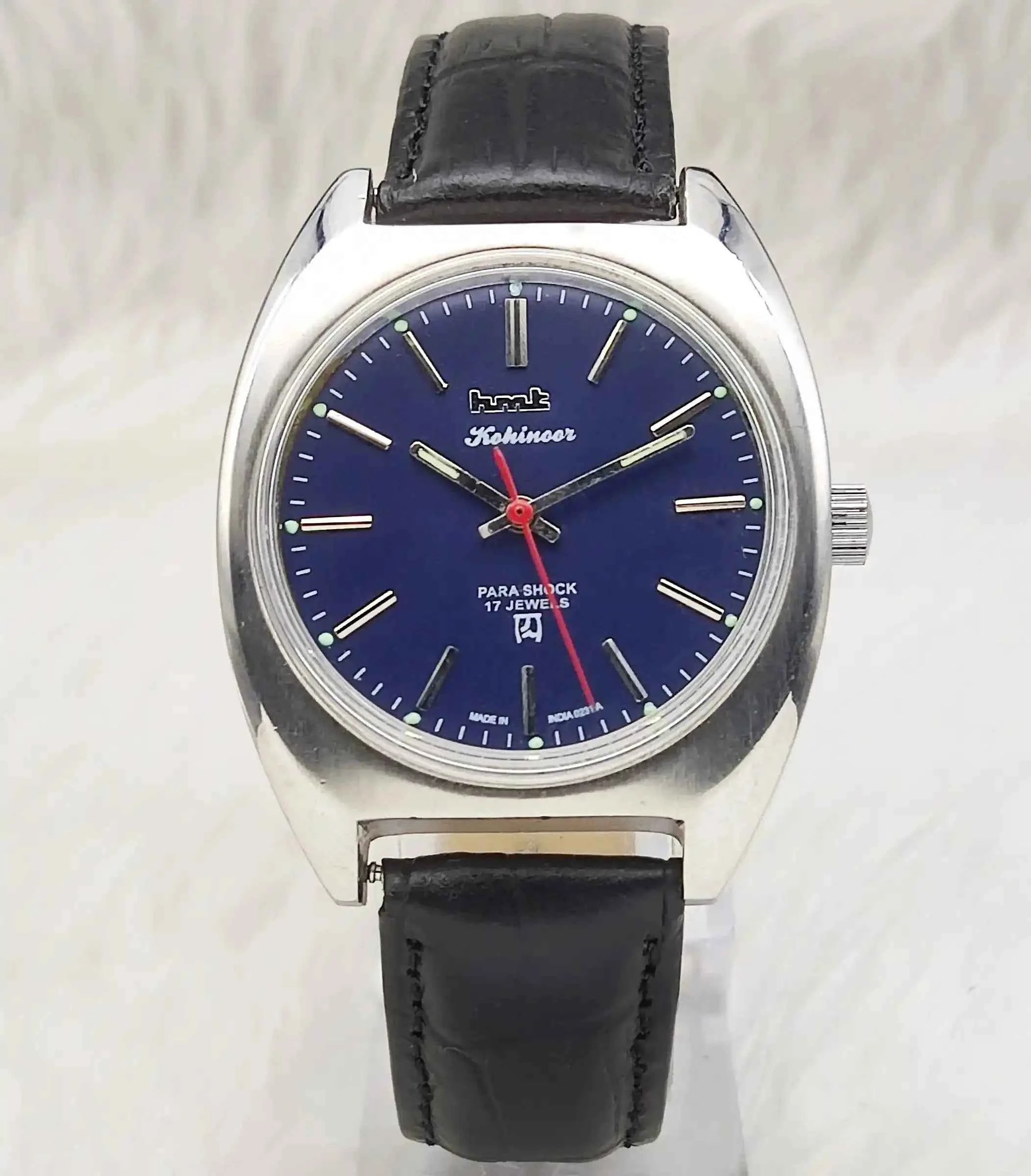 HMT Kohinoor Handwinding Blue Dial 17 Jewels Handwinding Watch - Timeless Elegance
