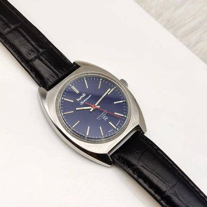 HMT Kohinoor Blue Stick Indices Dial Para Shock 17 Jewels Handwinding Watch