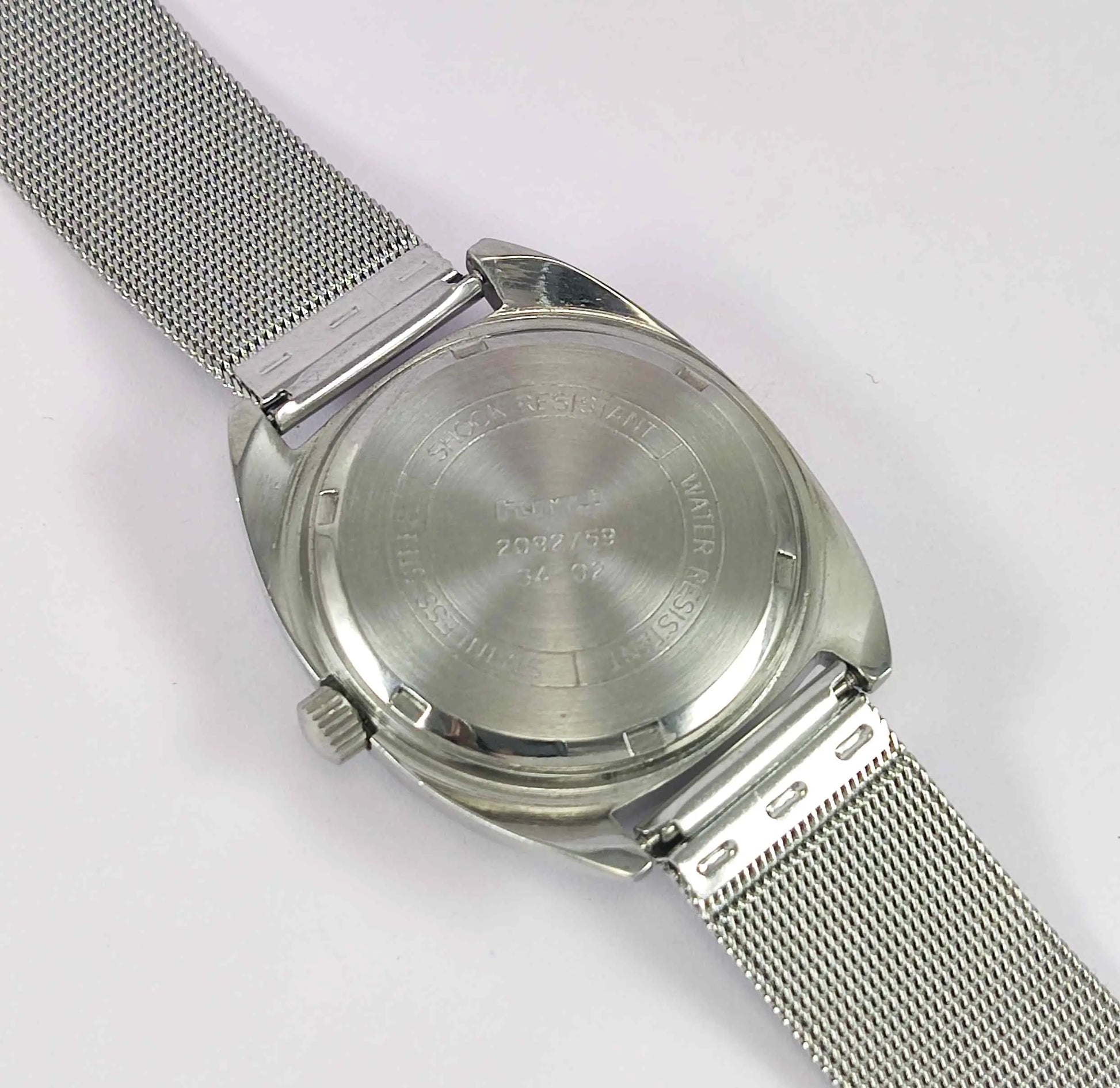 HMT Kohinoor Devanagari Font Marron Dial 17 Jewels Para Shock Discover-Diamonds
