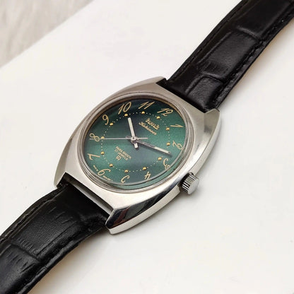 HMT Kohinoor English Numerals Green Dial 17 Jewels Handwinding
