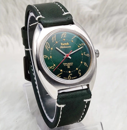 HMT Kohinoor English Numerals Green Dial Handwinding