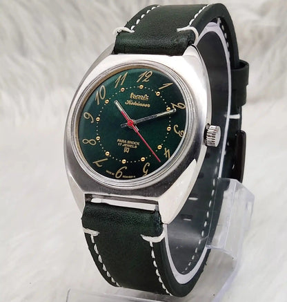 HMT Kohinoor English Numerals Green Dial Handwinding