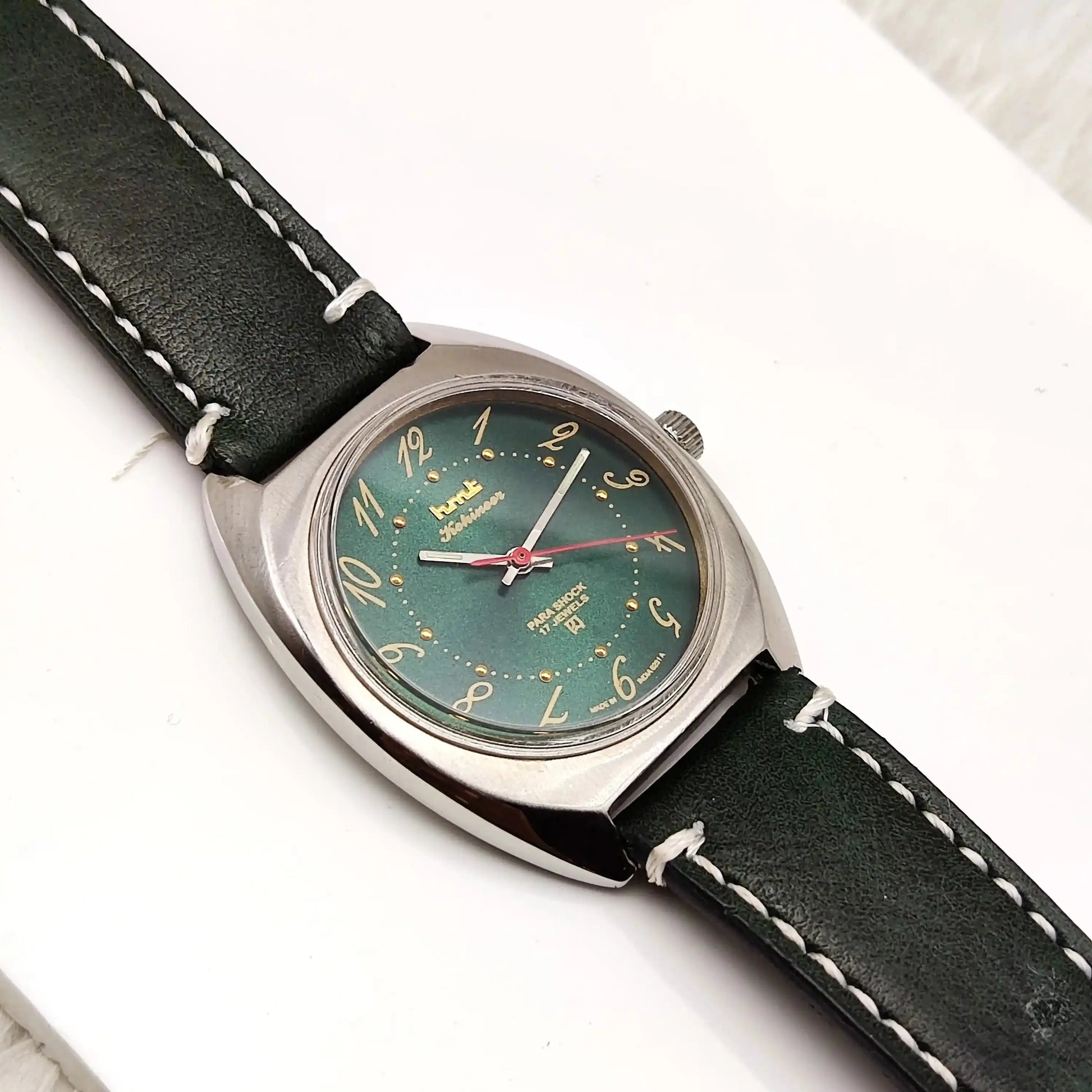 HMT Kohinoor English Numerals Green Dial Handwinding