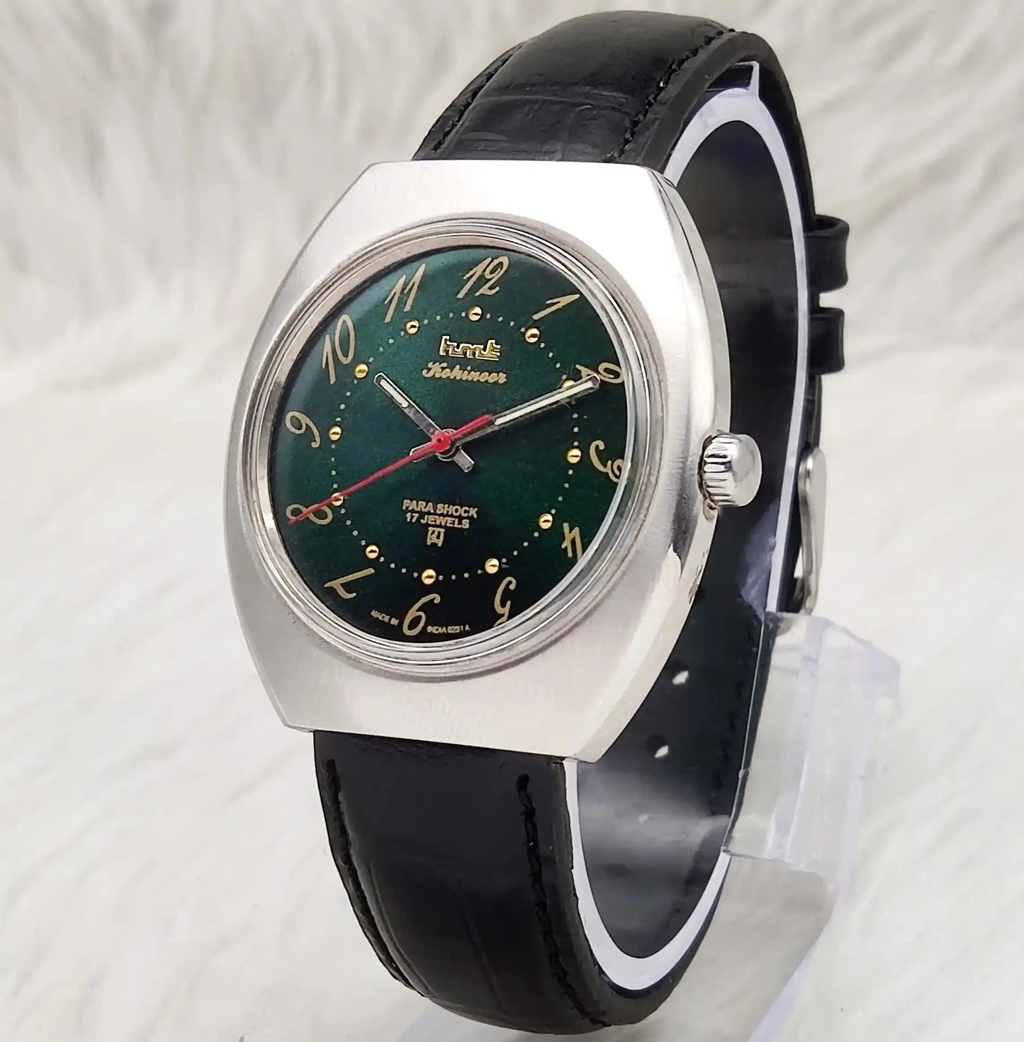 HMT Kohinoor Green English Numerals Dial Handwinding