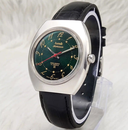 HMT Kohinoor Green English Numerals Dial Handwinding