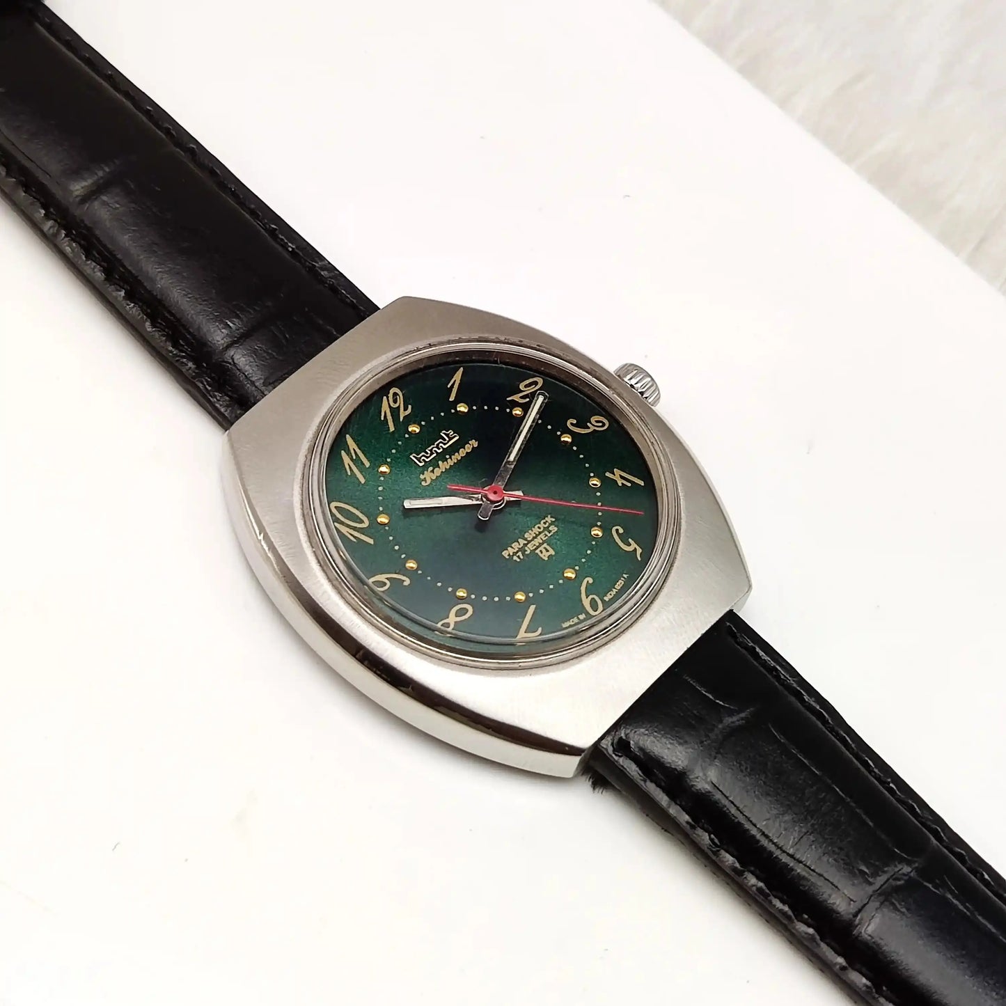 HMT Kohinoor Green English Numerals Dial Handwinding