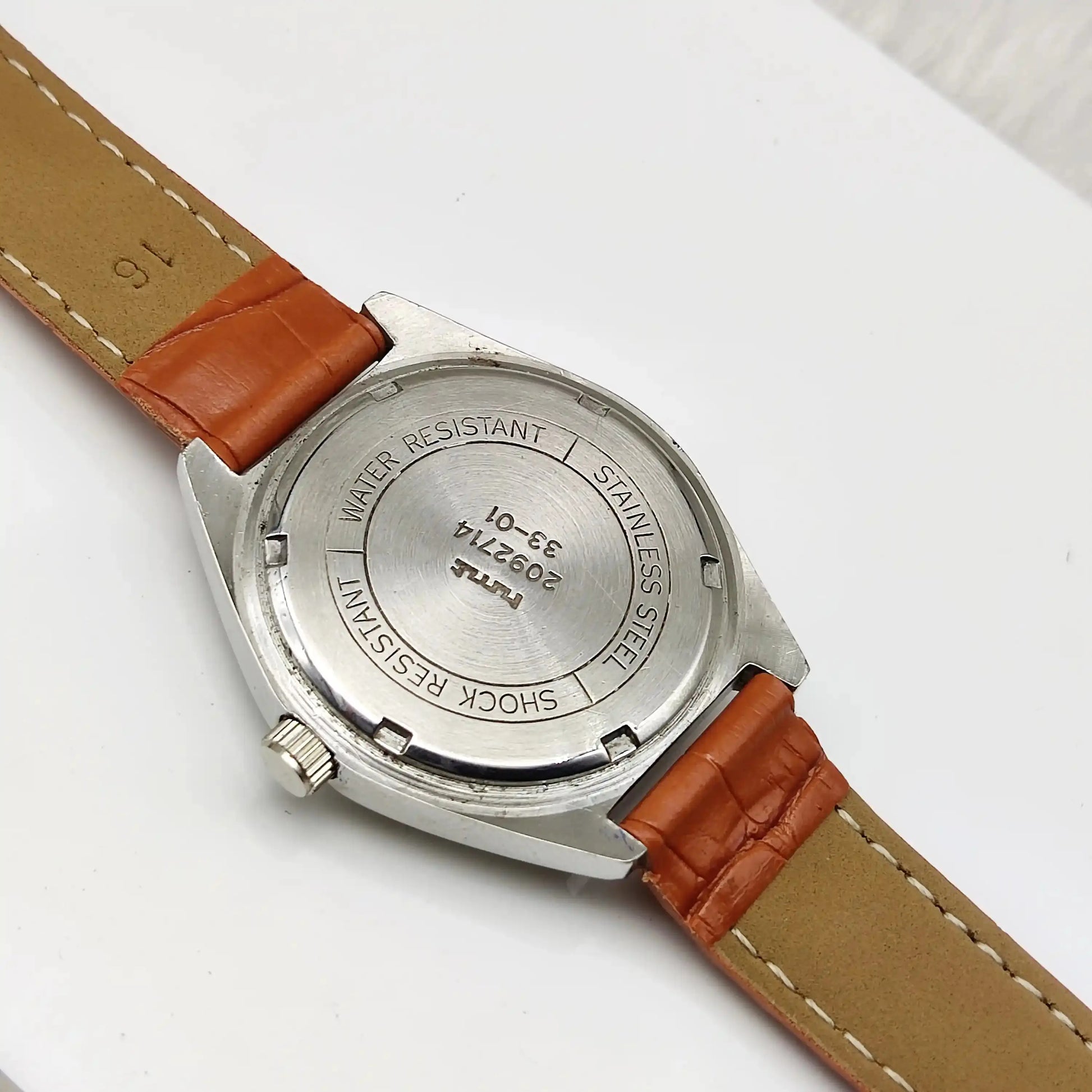 HMT Kohinoor Handwinding Stick Indices 17 Jewels Silver Dial